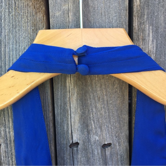 NWT Parker Wales Halter Top Silk Blue M - Picture 12 of 16